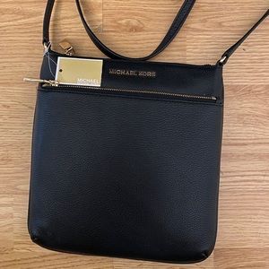 Michael Kors Black Leather Crossbody